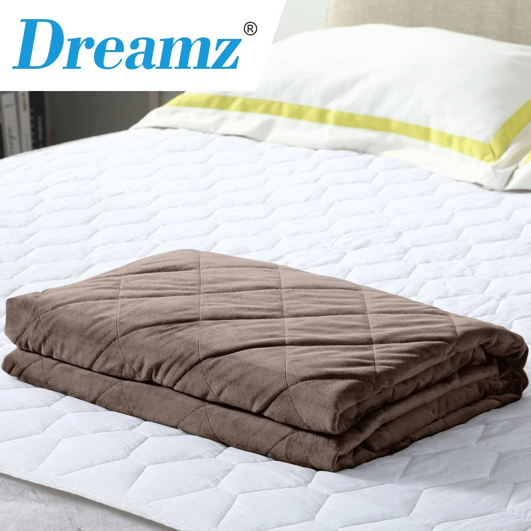 Dreamz 9KG Adults Size Anti Anxiety Weighted Blanket Gravity Blankets Mink