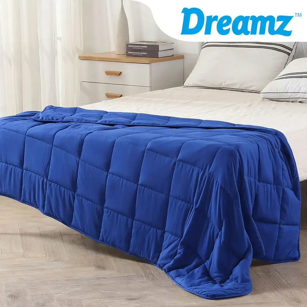 Dreamz Weighted Blanket Heavy Gravity Deep Relax 5KG Adult Double Navy