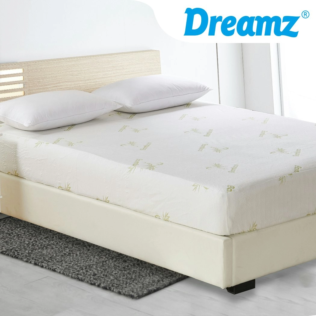 Dreamz Mattress Protector Topper 70% Bamboo Hypoallergenic Sheet Cover King