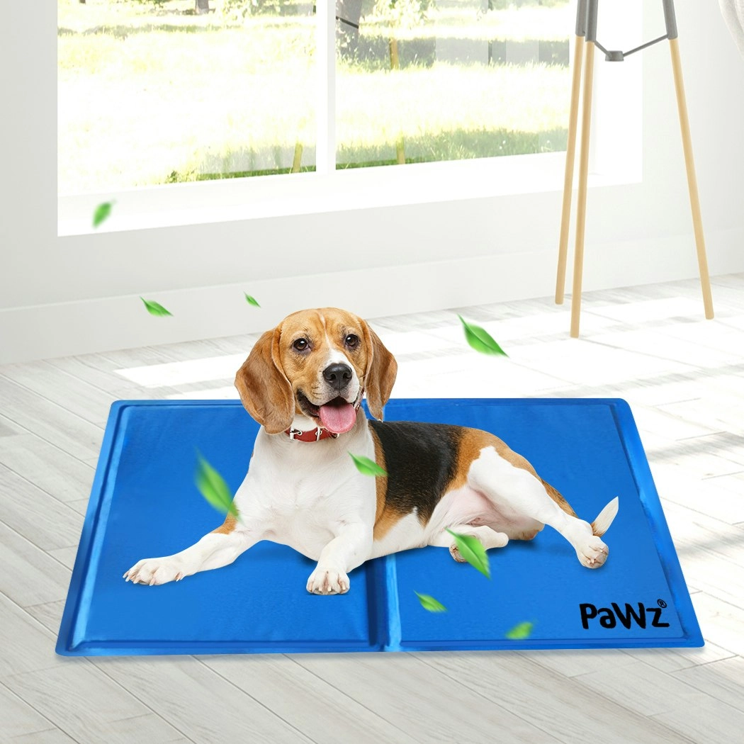 Pawz Pet Cooling Mat Gel Mats Bed Cool Pad Puppy Cat Non-Toxic Beds 65x50cm