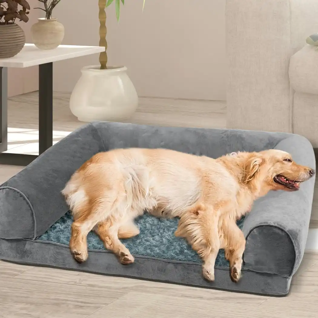 Pawz Pet Bed Sofa Dog Bedding Soft Warm Mattress Cushion Pillow Mat Plush  L
