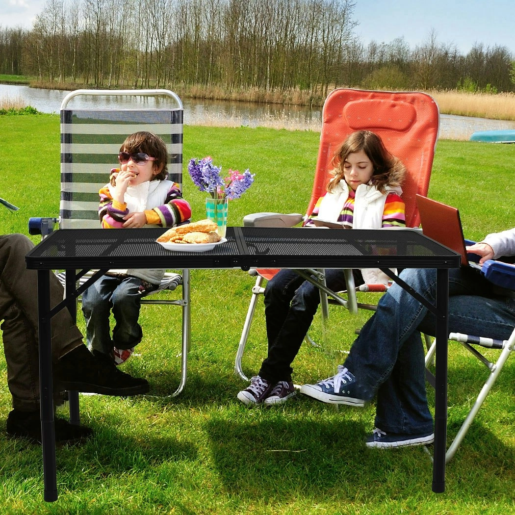 Levede Grill Table BBQ Camping Tables Outdoor Foldable Aluminium Portable Picnic L