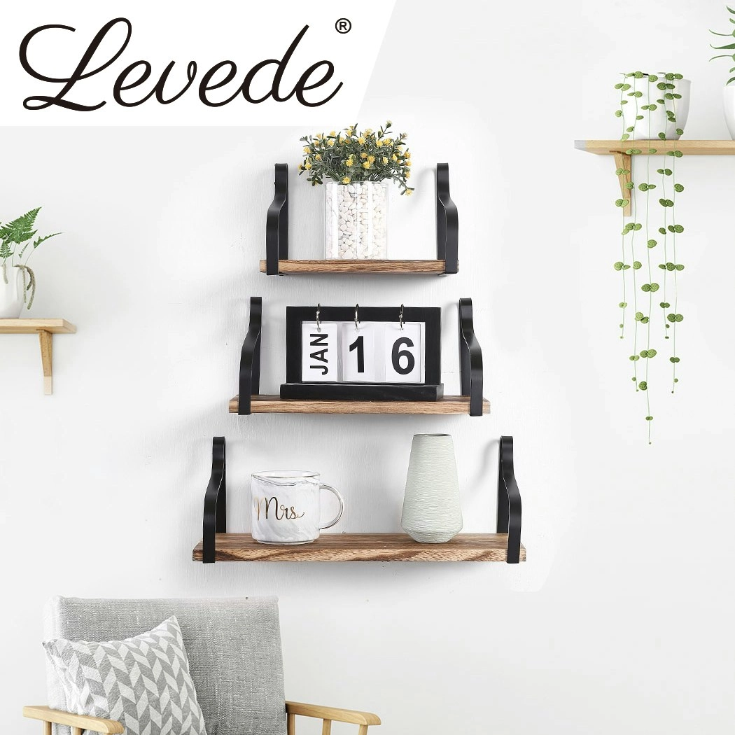 Levede Floating Shelf Brackets Display Shelves Bookshelf Wall Mount Rack Storage