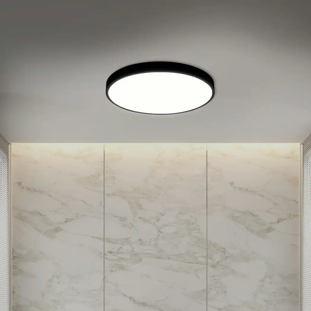 Emitto Ultra-Thin 5CM LED Ceiling Down Light Surface Mount Living Room Black 18W (LI0352-18W-BK)