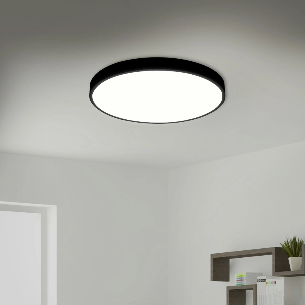 Emitto Ultra-Thin 5CM LED Ceiling Down Light Surface Mount Living Room Black 36W