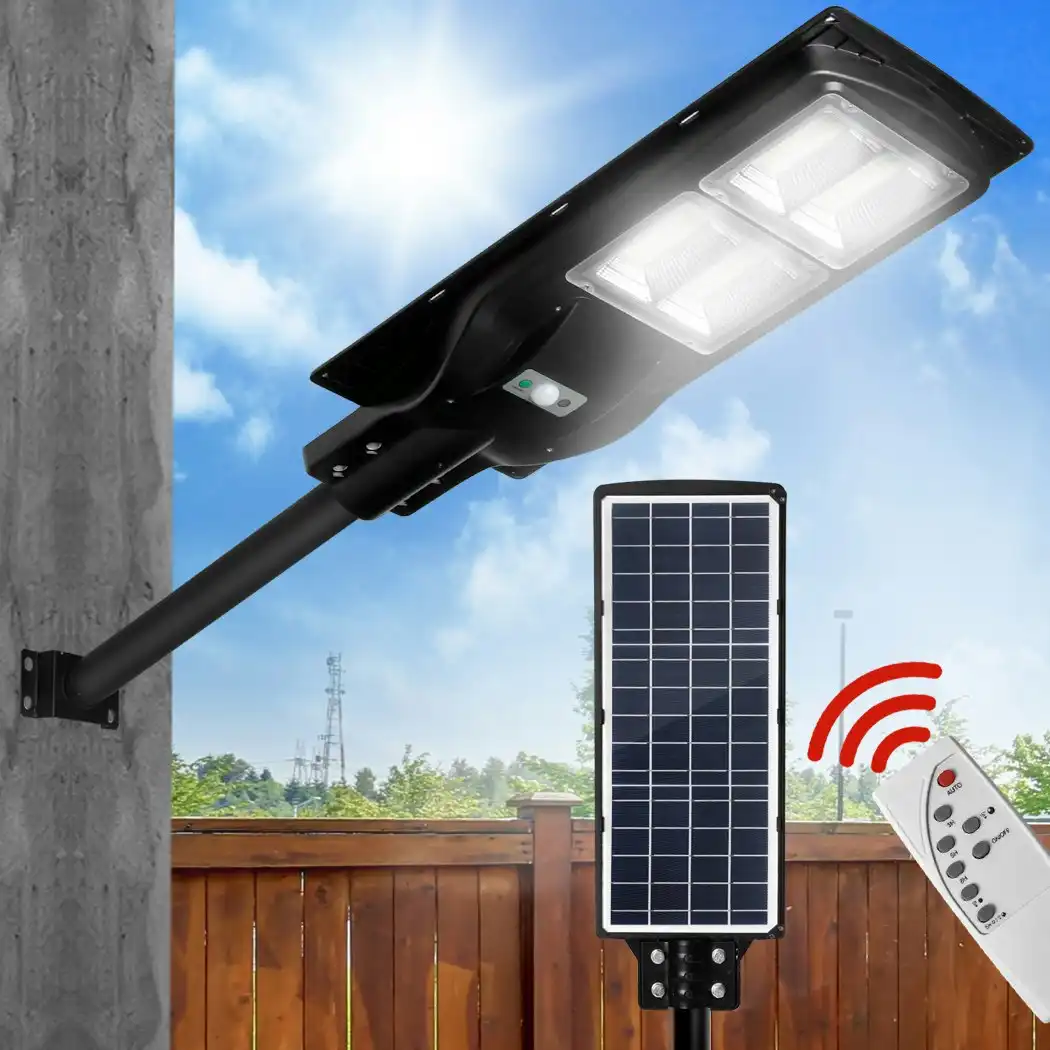 Traderight Group  Solar Sensor LED Street Lights Flood Garden Wall Light Motion Pole Outdoor 120W