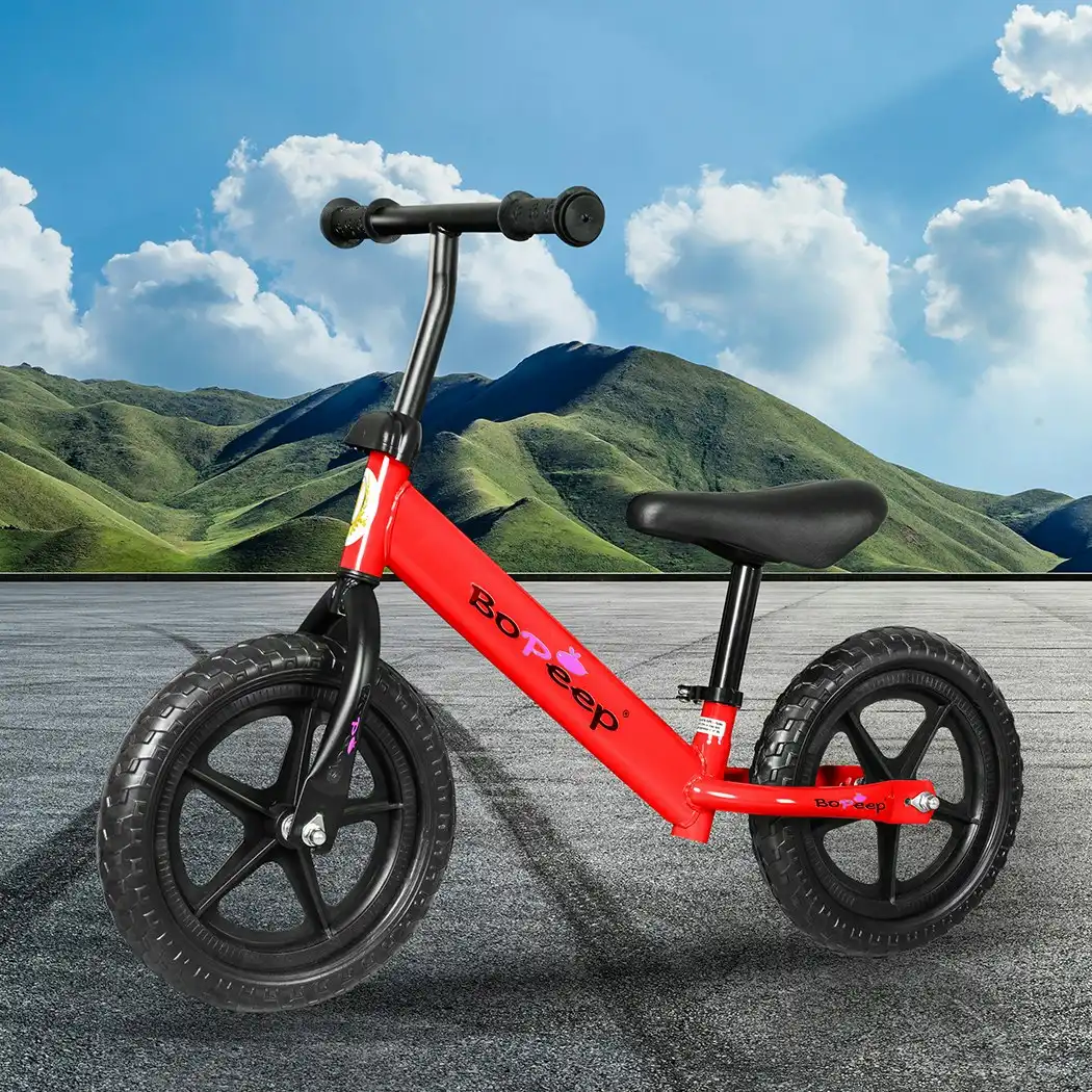 BoPeep Kids Balance Bike Ride On Toys Push Bicycle Children Outdoor Toddler Safe (KD1098-RD)