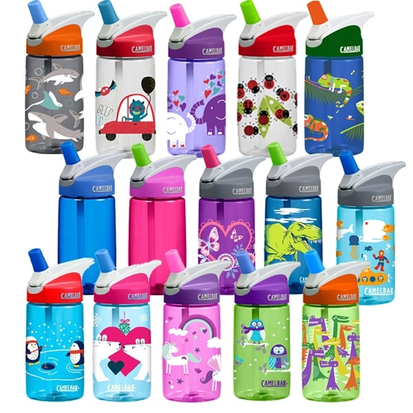 Camelbak Kids Eddy .4l 400ml Bpa Free Spill Proof Water Bottle   Asrtd Colours