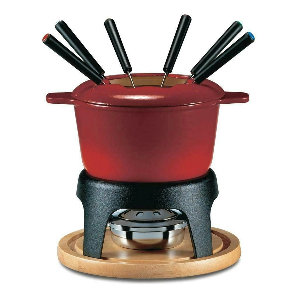 Swissmar Sierra 11pc Fondue Set 11 Piece | Cherry Red