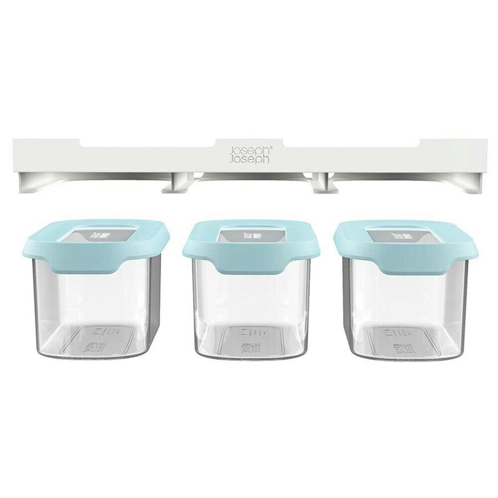 Joseph Joseph CupboardStore 3 x 900ml Food Storage Container Set Light Opal 81111