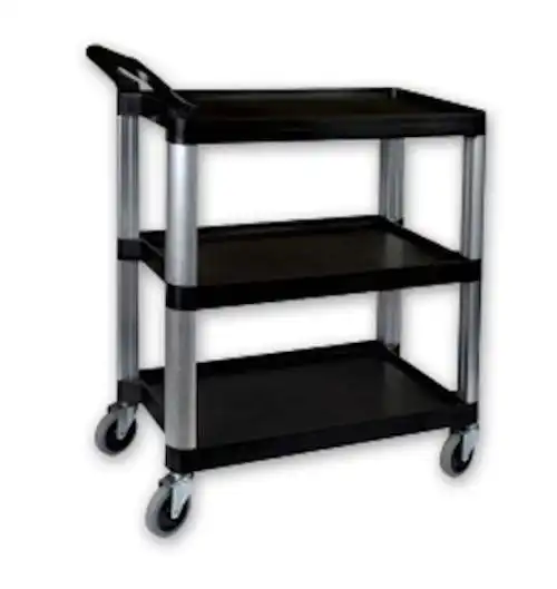 Sunnex Utility Trolley 3 Tier Black 1060 x 480 x 1000mm