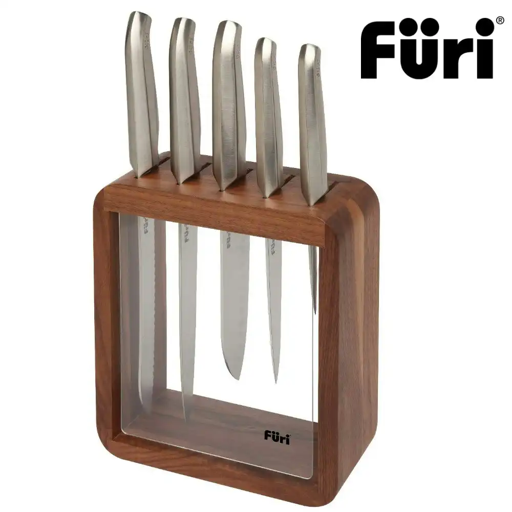 Furi Pro Vault 6pc Knife Block Set 6 Piece | Japanese Stainless Steel