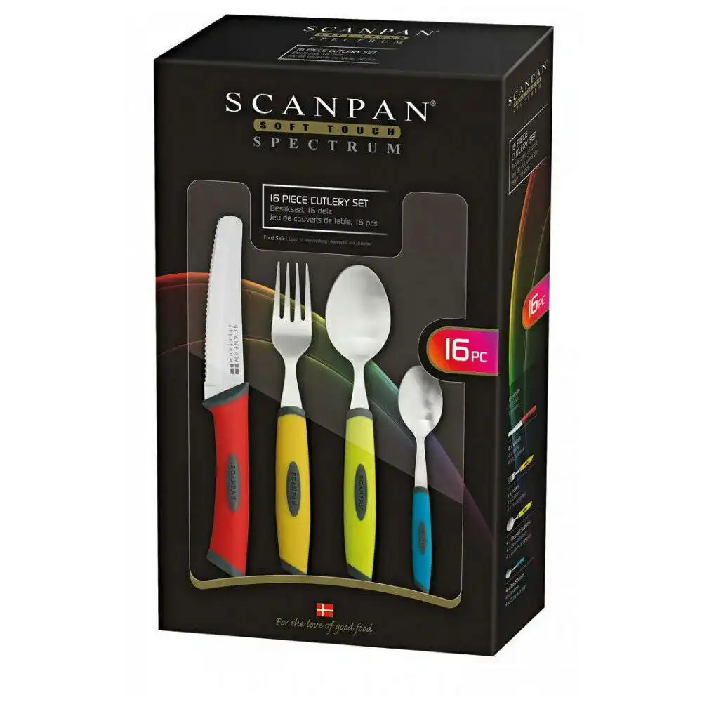 Scanpan Spectrum 16pc Kitchen Cutlery Set Colour | 16 Piece