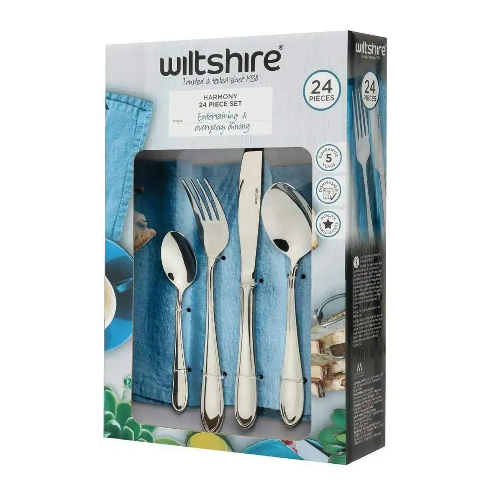 Wiltshire 24 Piece Stainless Steel Harmony Cutlery Set 24pc | 50568