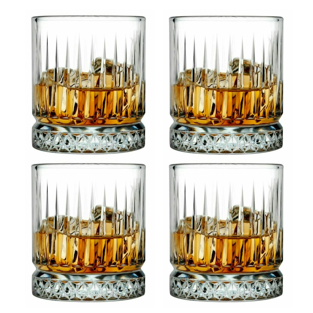 Pasabahce Elysia Whiskey Glass Tumbler 355ml | Set of 4