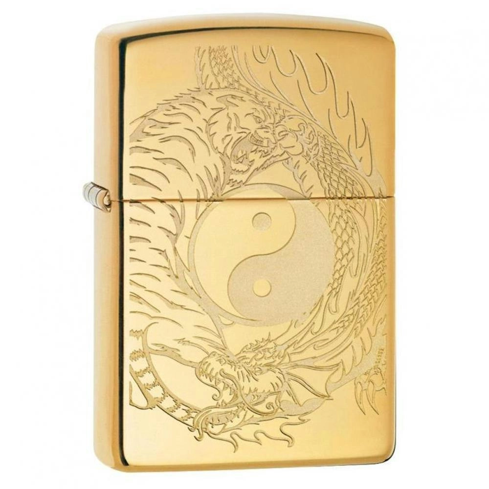 Zippo Ying Yang High Polish Brass Windproof Lighter