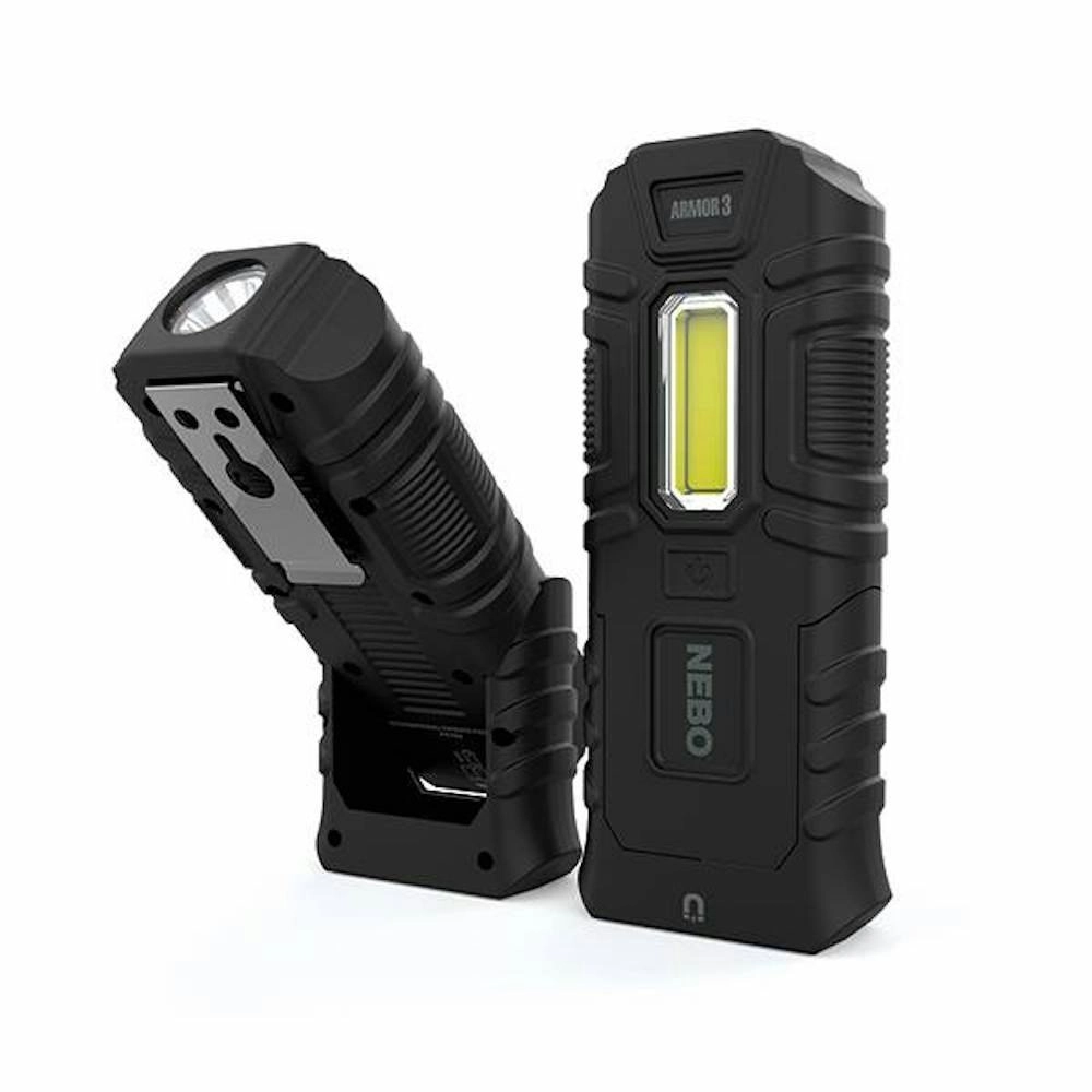 Nebo Armour 3 Waterproof 360 Lumen Power Bank Led Flashlight Work Spot Light 89536