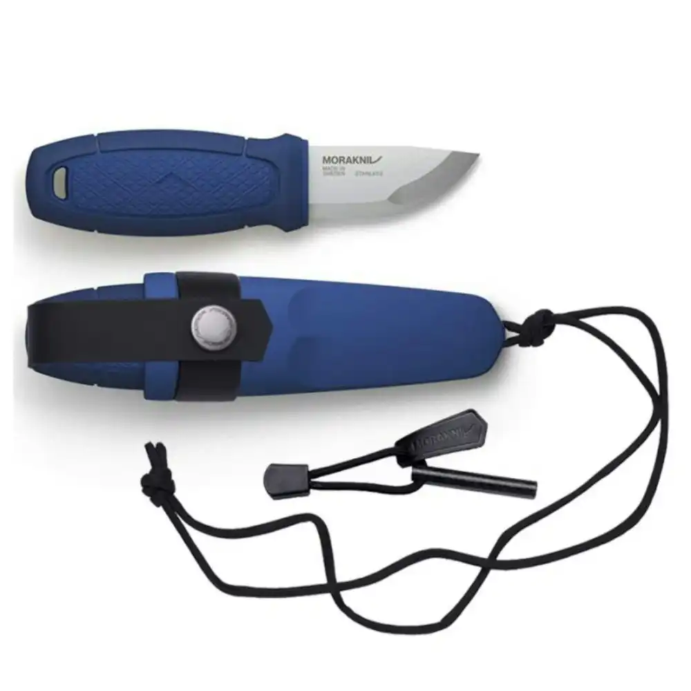 Morakniv Eldris Neck Pocket Outdoor Knife W/ Fire Starter Kit | Blue YKM12631