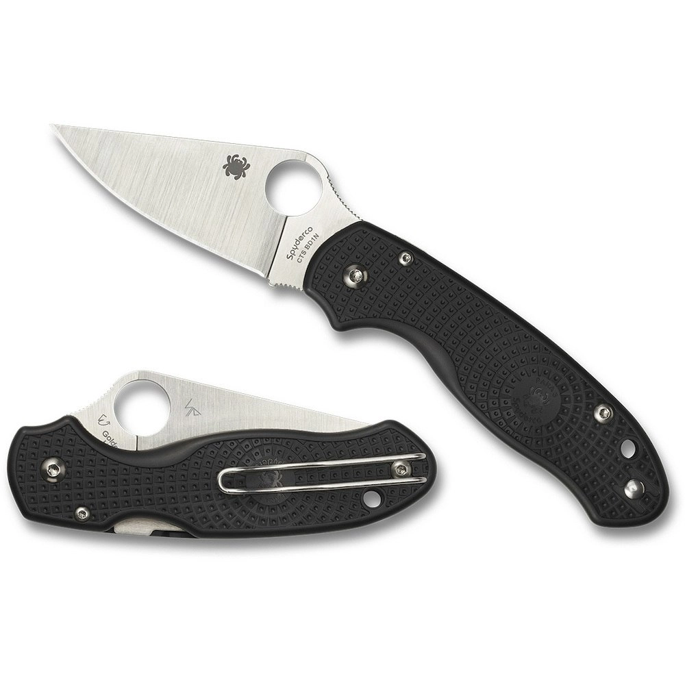 Spyderco Para 3 Plain Blade Folding Knife YSC223PBK