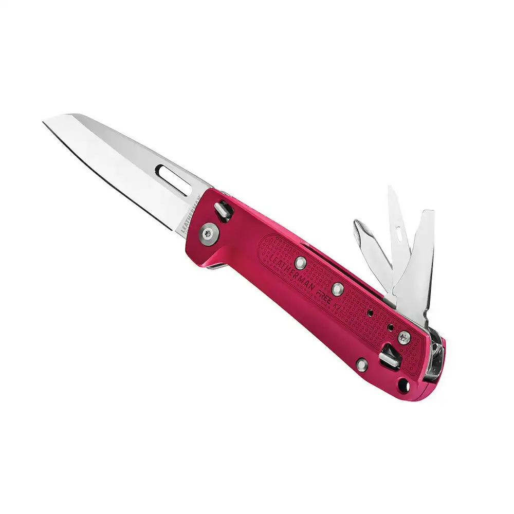 Leatherman Free K2 Multi Tool & Pocket Knife | 8 Tools Crimson