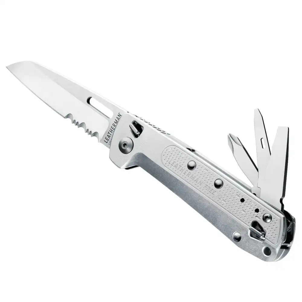 Leatherman Free K2x Multi Tool & Pocket Knife | 8 Tools Silver