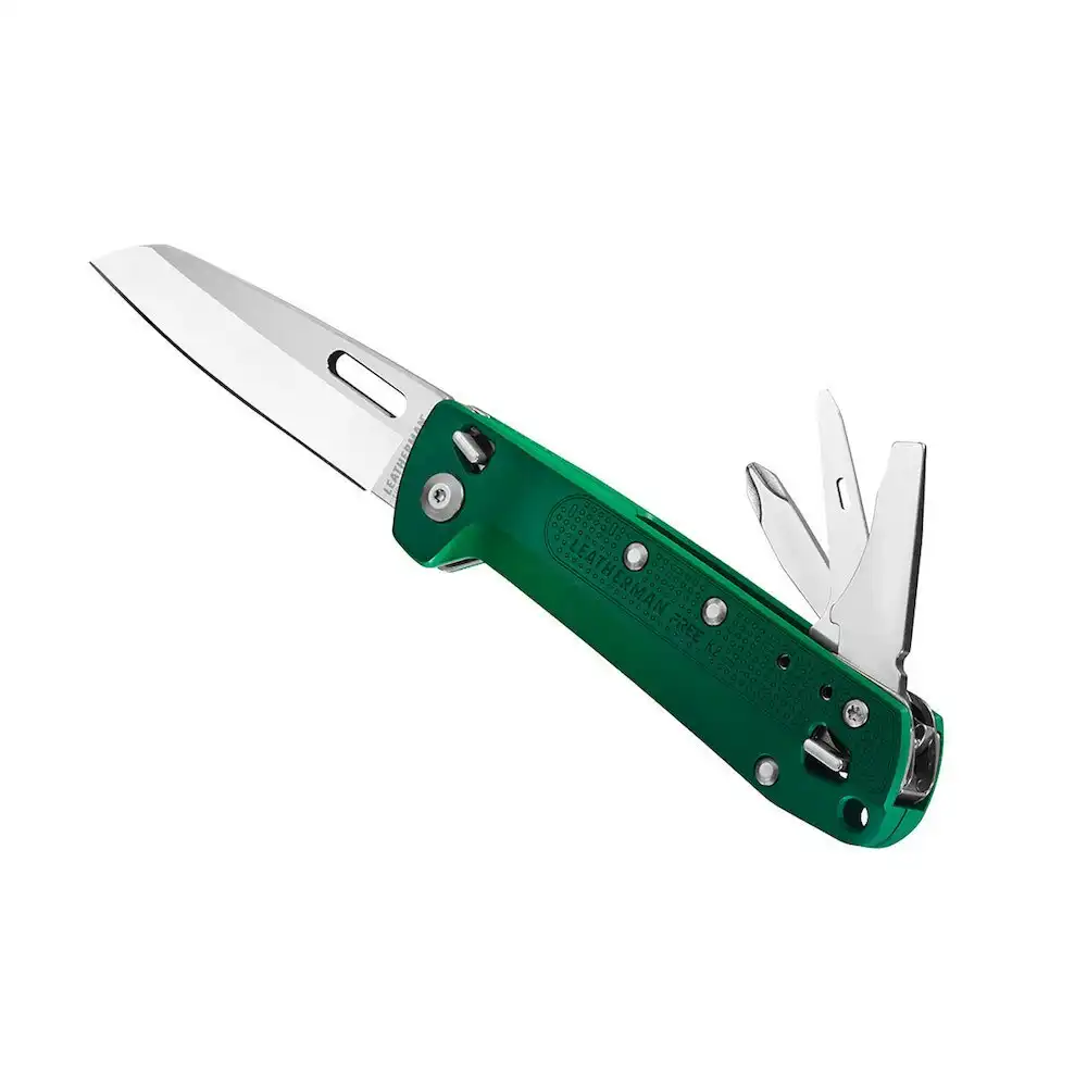 Leatherman Free K2 Multi Tool & Pocket Knife | 8 Tools Evergreen