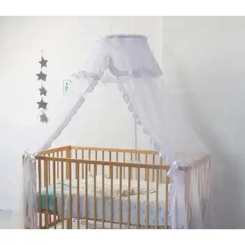 Sweet Dreams Cot Halo Stand with Net White