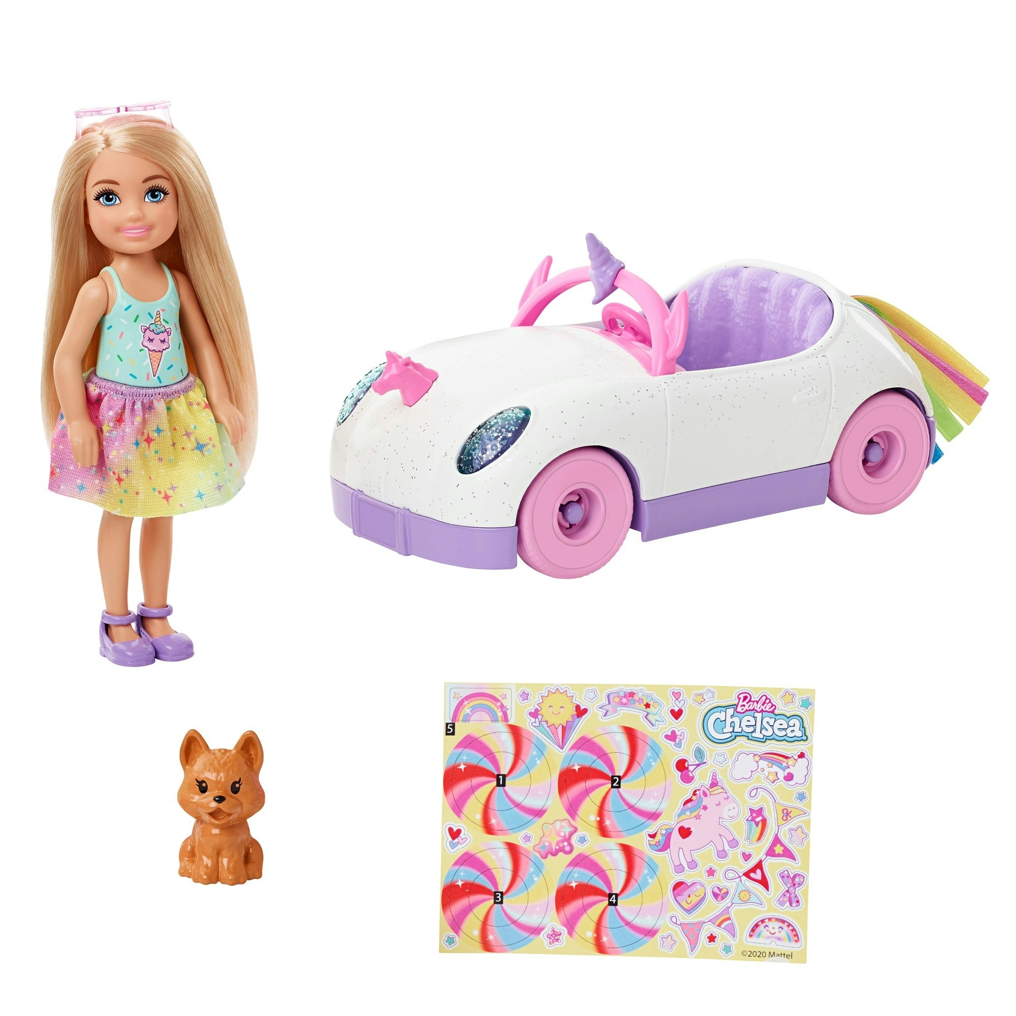 Barbie Chelsea Doll and Unicorn Vehicle