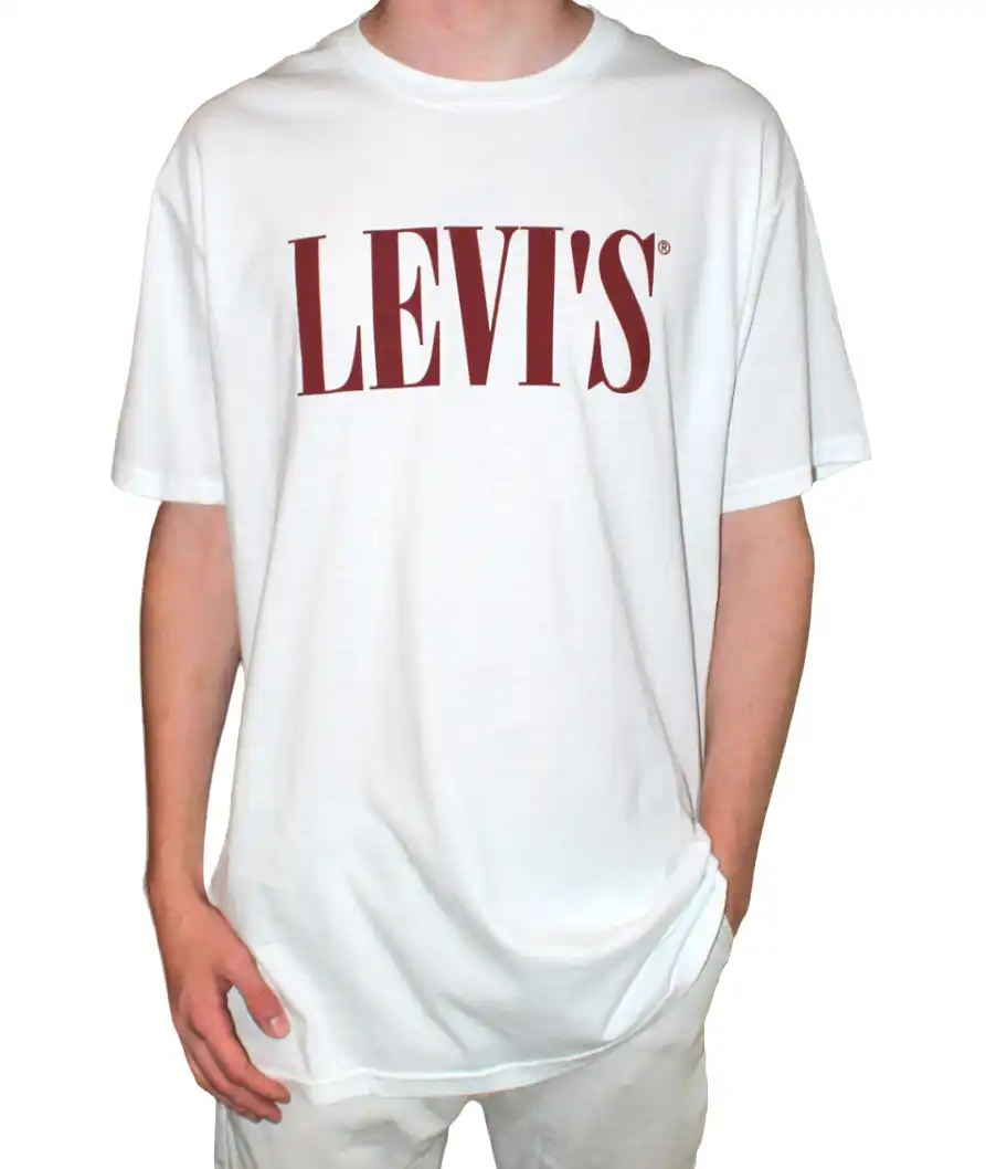 Levi's Men's Serif Tee - Navy w/ White