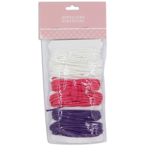 2m Silk Rope Cord, Pink- 6pc- Sullivans