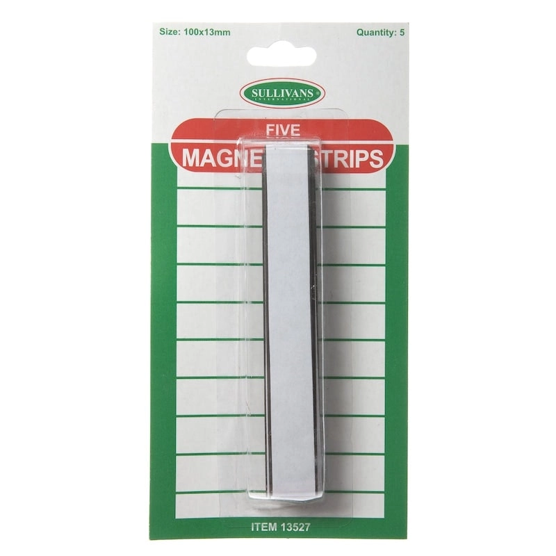 Sullivans Magnetic Strips, 100 x 13mm- 5pk