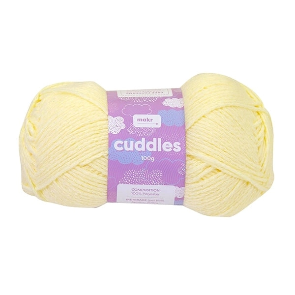 Makr Cuddles Crochet & Knitting Yarn, 100g Polyester Yarn