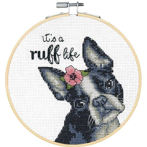 Dimensions Stitch Kit, It's a Ruff Life- 6x7in