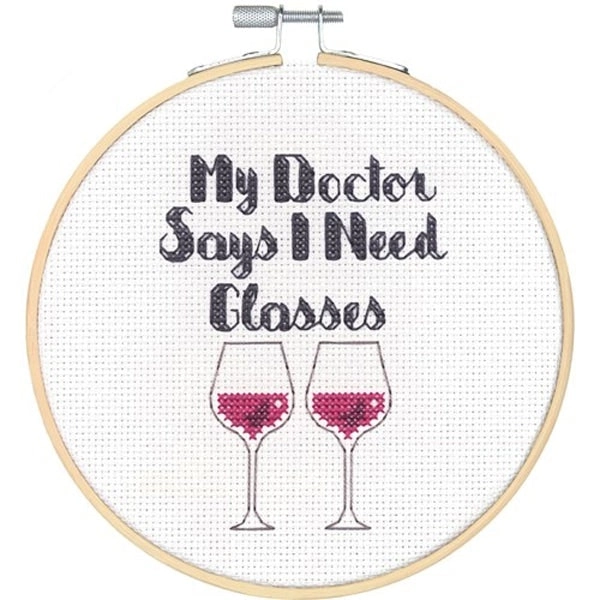 Dimensions Stitch Kit, I Need Glasses- 6x7in