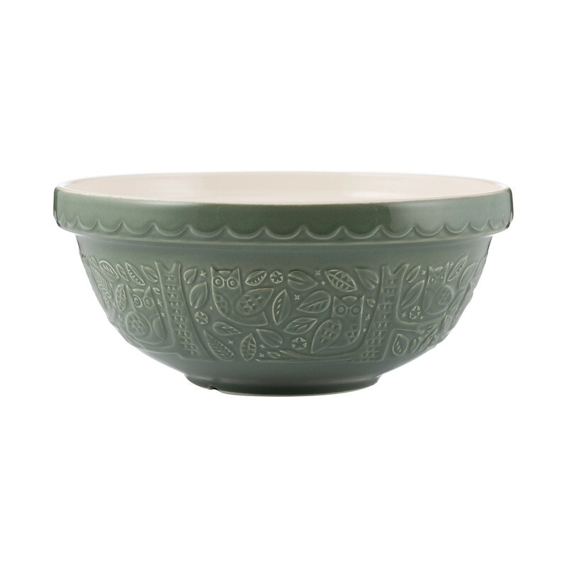 Mason Cash In The Forest 26cm Owl Green Mixing BowlÃ‚Â 