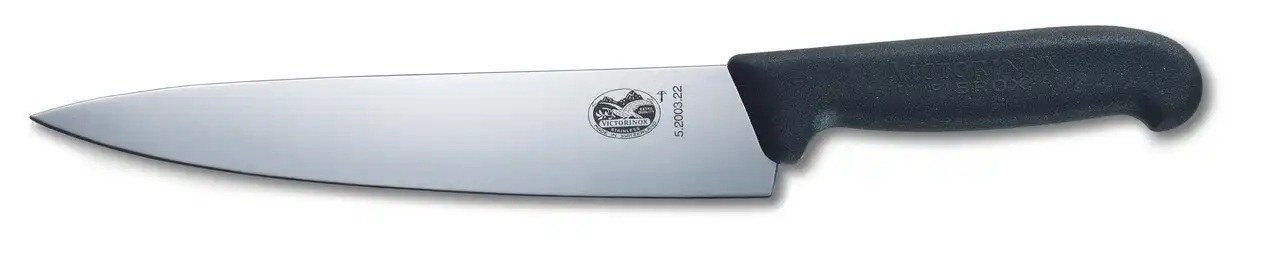 Victorinox Cooks - Carving Knife, 22cm, Fibrox - Black