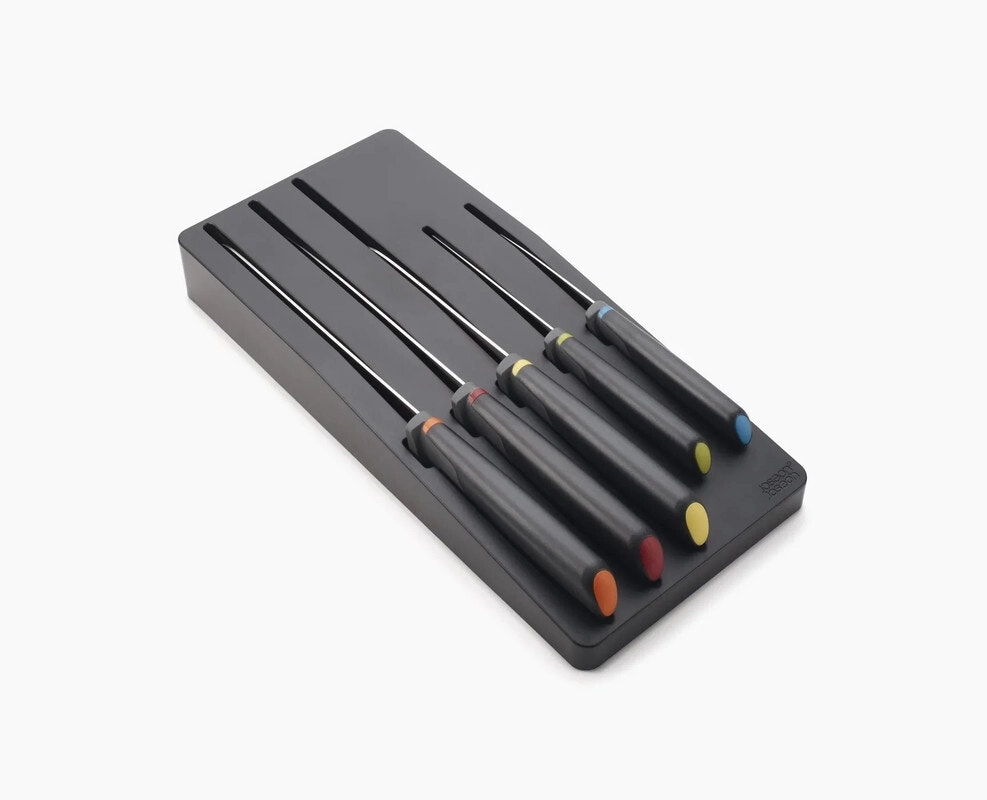 Joseph Joseph ElevateÃ¢â€žÂ¢ Store 5-piece Knife Set with In-drawer Storage Tray - Multicolor