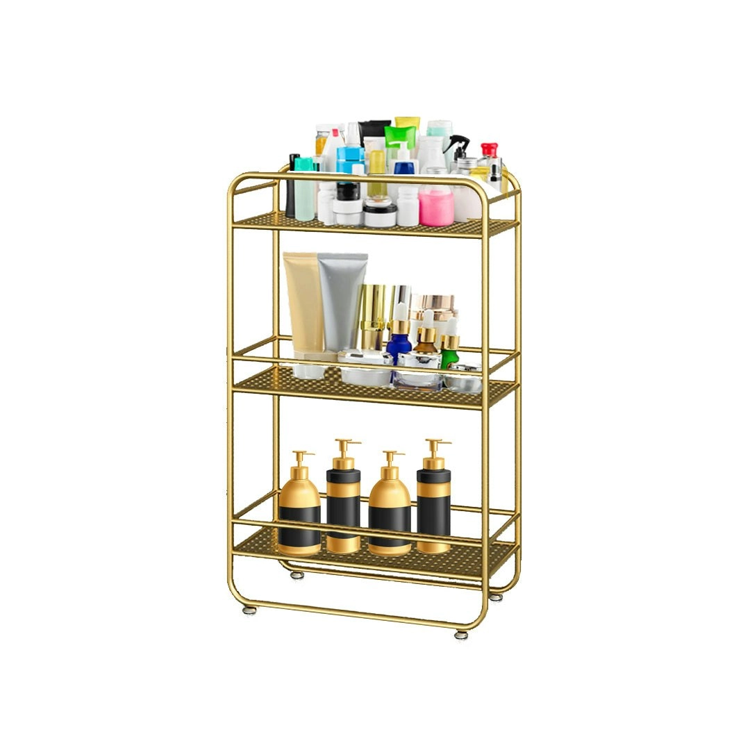 Soga 3 Tier Rectangular Bathroom Shelf Multifunctional Storage Display Rack Organiser