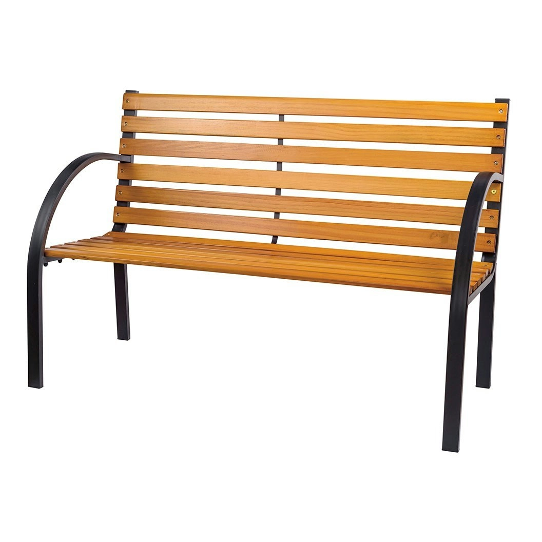 Timber Slat Park Bench 1220MM