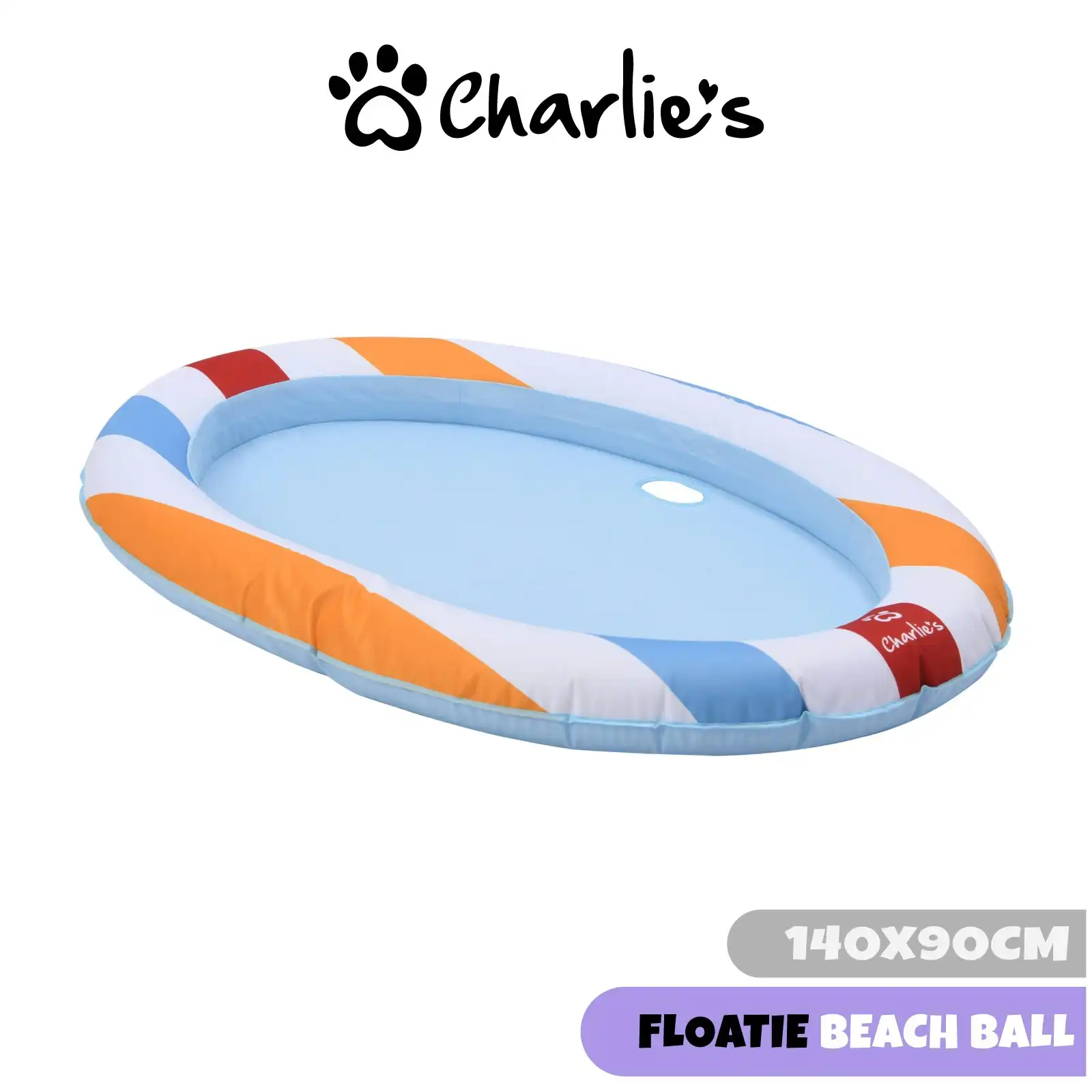 Charlie's Dog Floaties Beach Ball 140x90cm