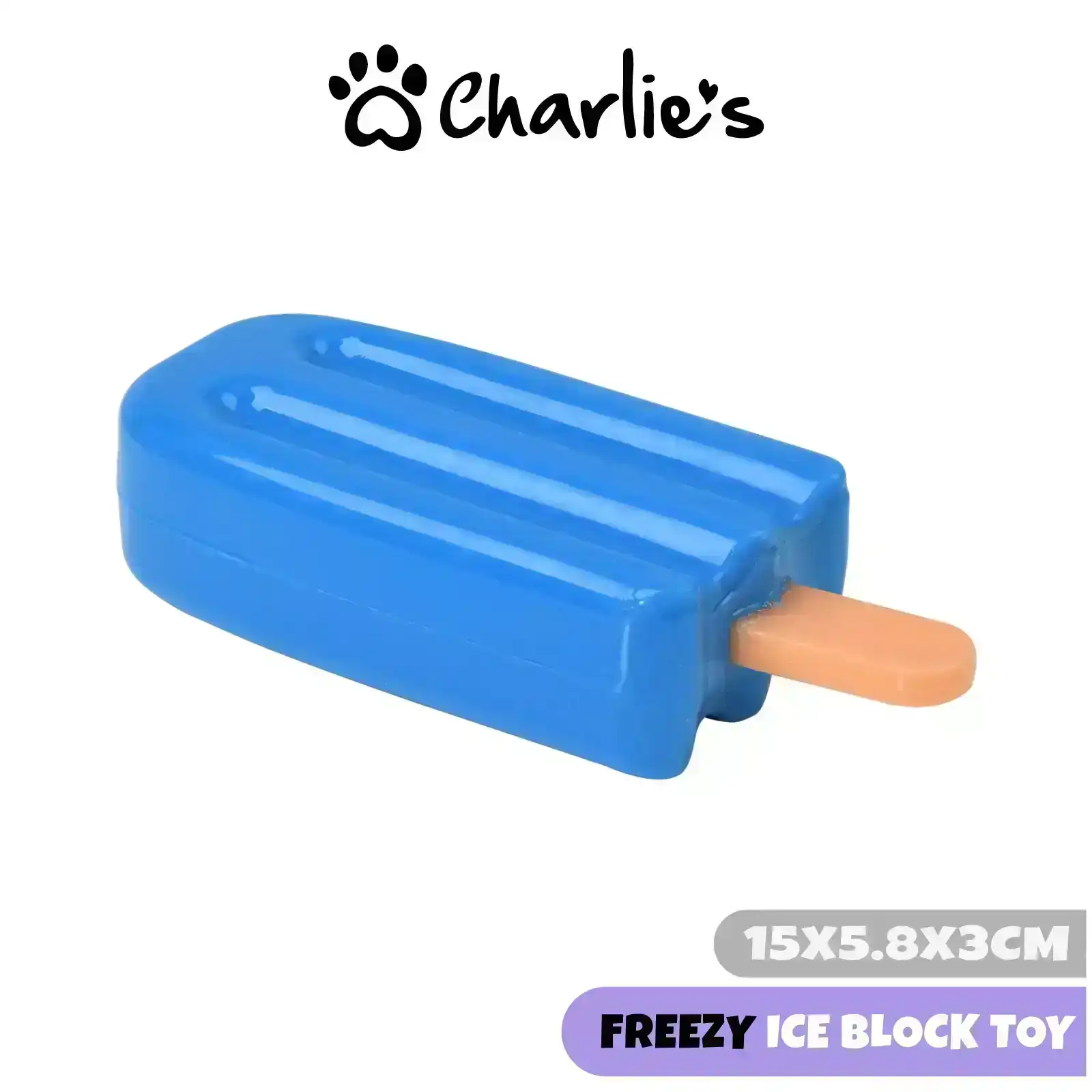 Charlie's Freezy Ice Block Toy Blue 15x6.5x3.5cm