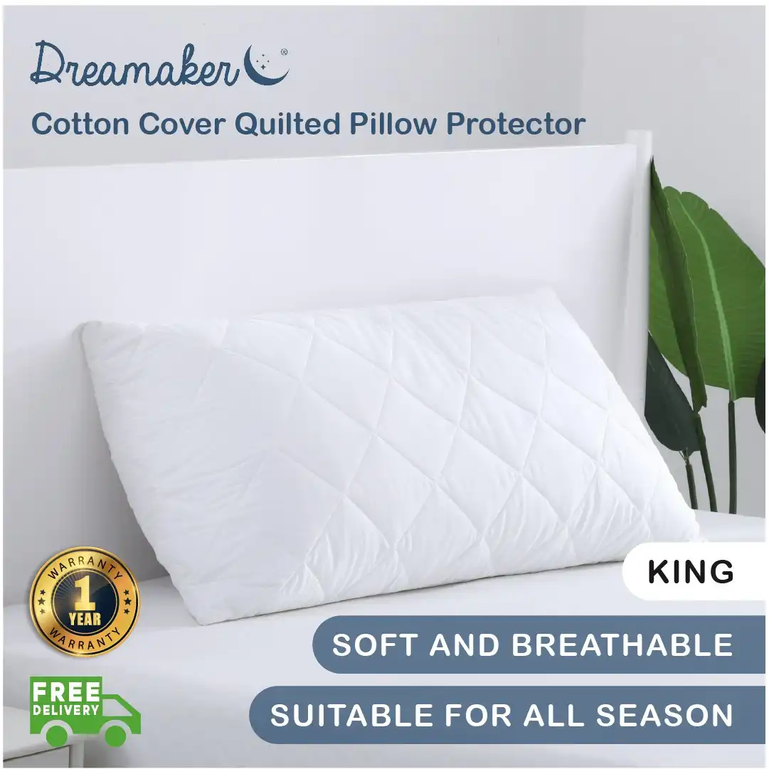 9009518 Dreamaker King size quilted pillow protector