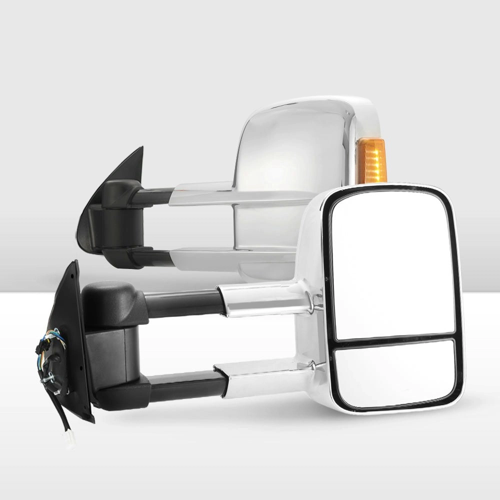 Pair Extendable Towing Mirrors for Toyota Hilux 2005-2015 N70 w/ Indicators