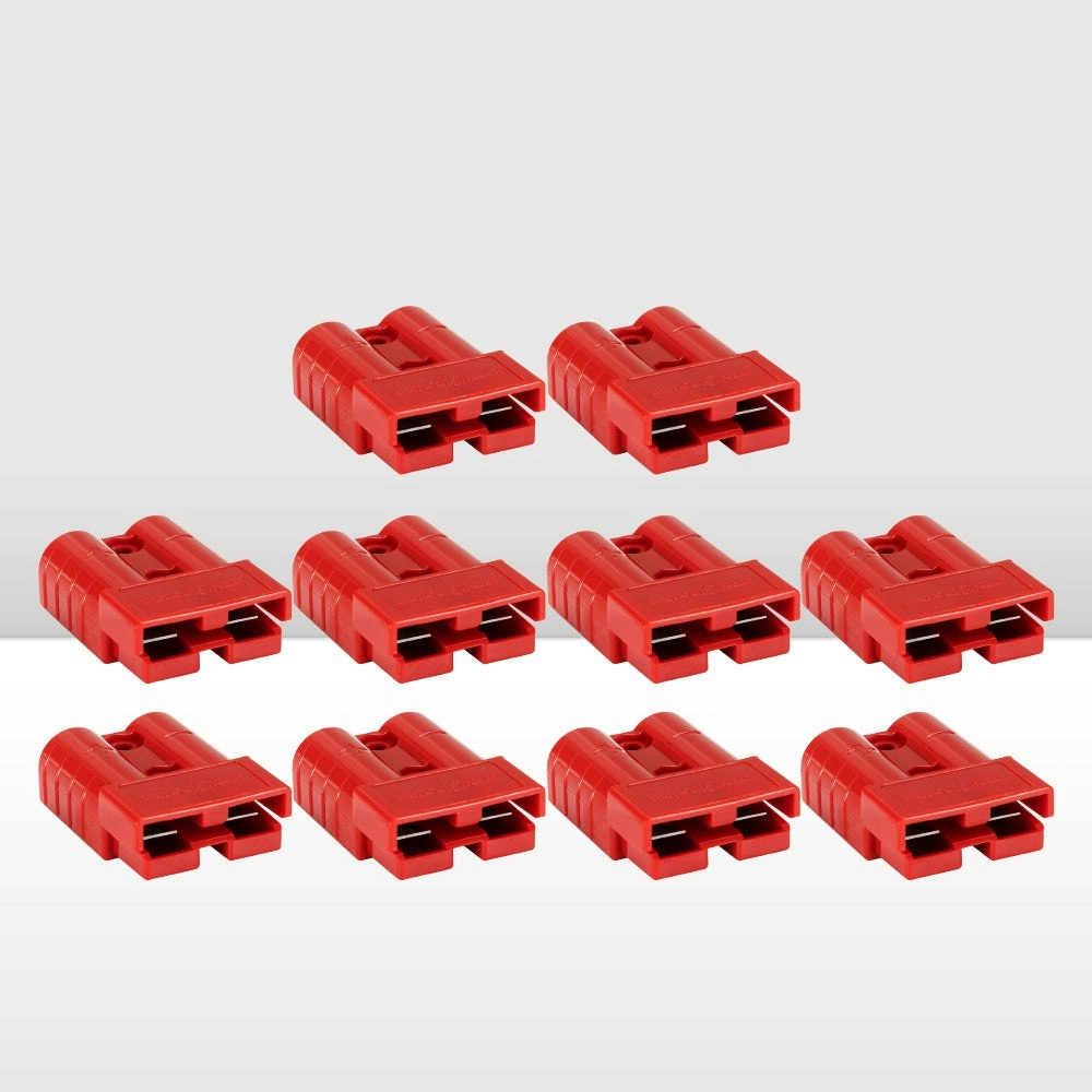 10x 50AMP Red Anderson Style Plug