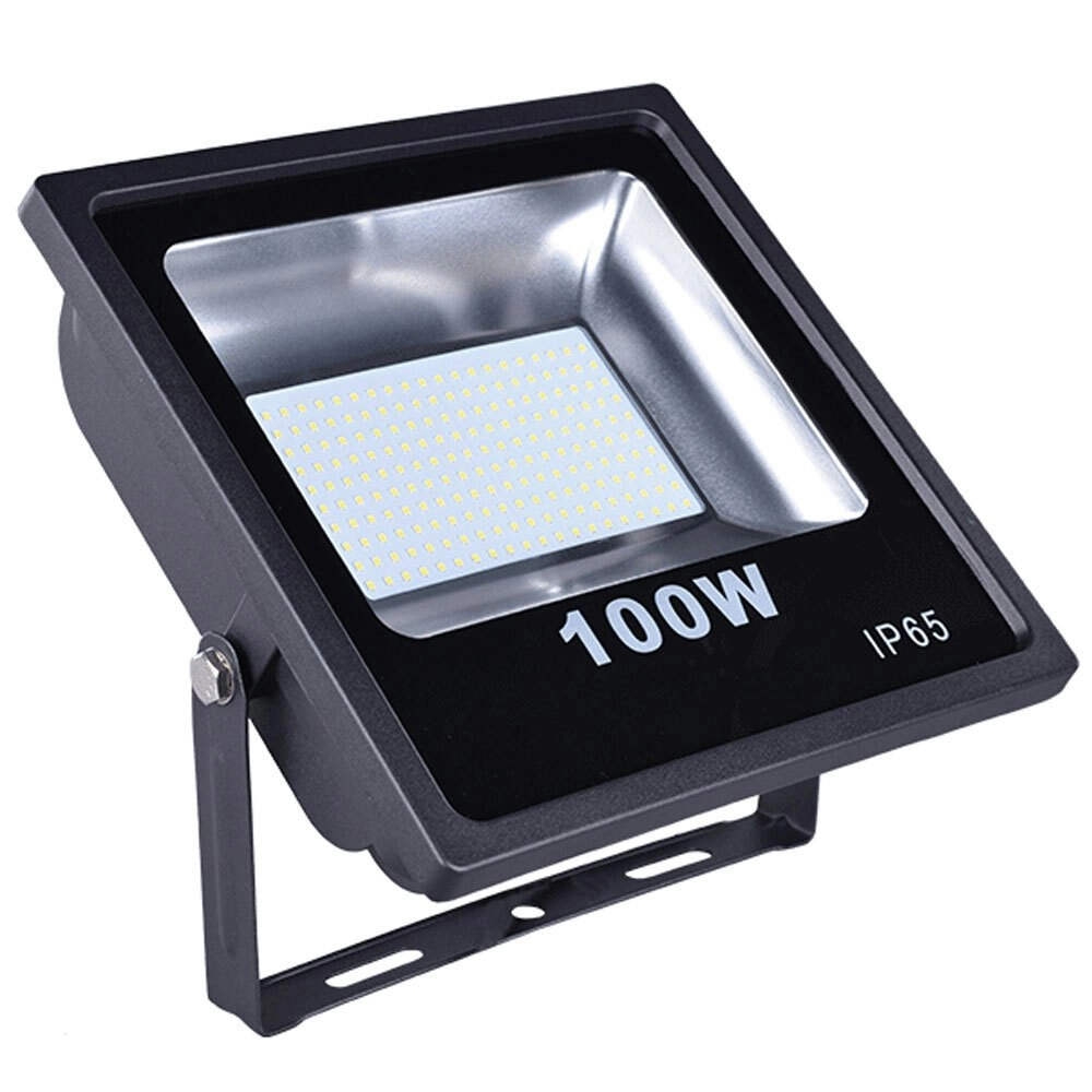 UltraCharge 100W Slim LED Flood Light Outdoor Water Resistant Floodlight 6000K