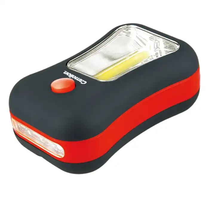 Camelion 200LM Worklight 3W COB 4 LED Work Light/Flashlight w/ Batteries Black