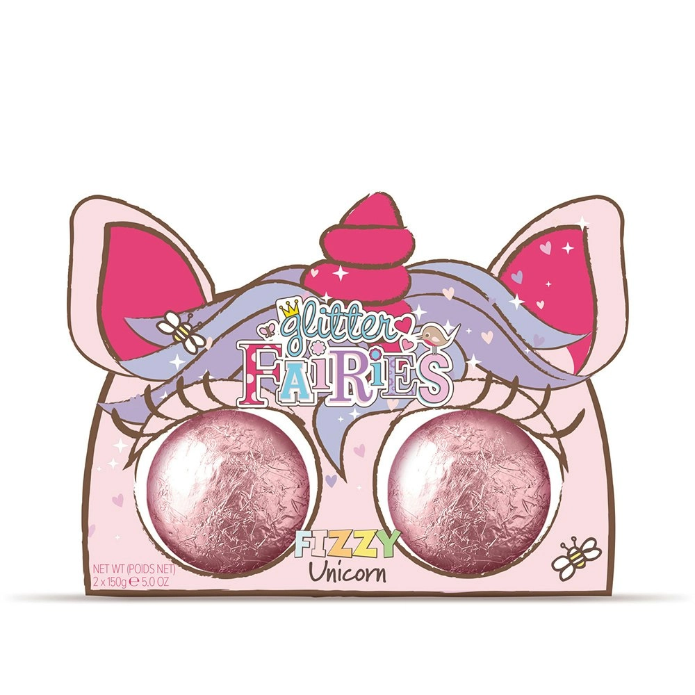 2pc The Luxury Bathing Company 100g Fizzy Bath Bomb Sparkling Fizzer Unicorn