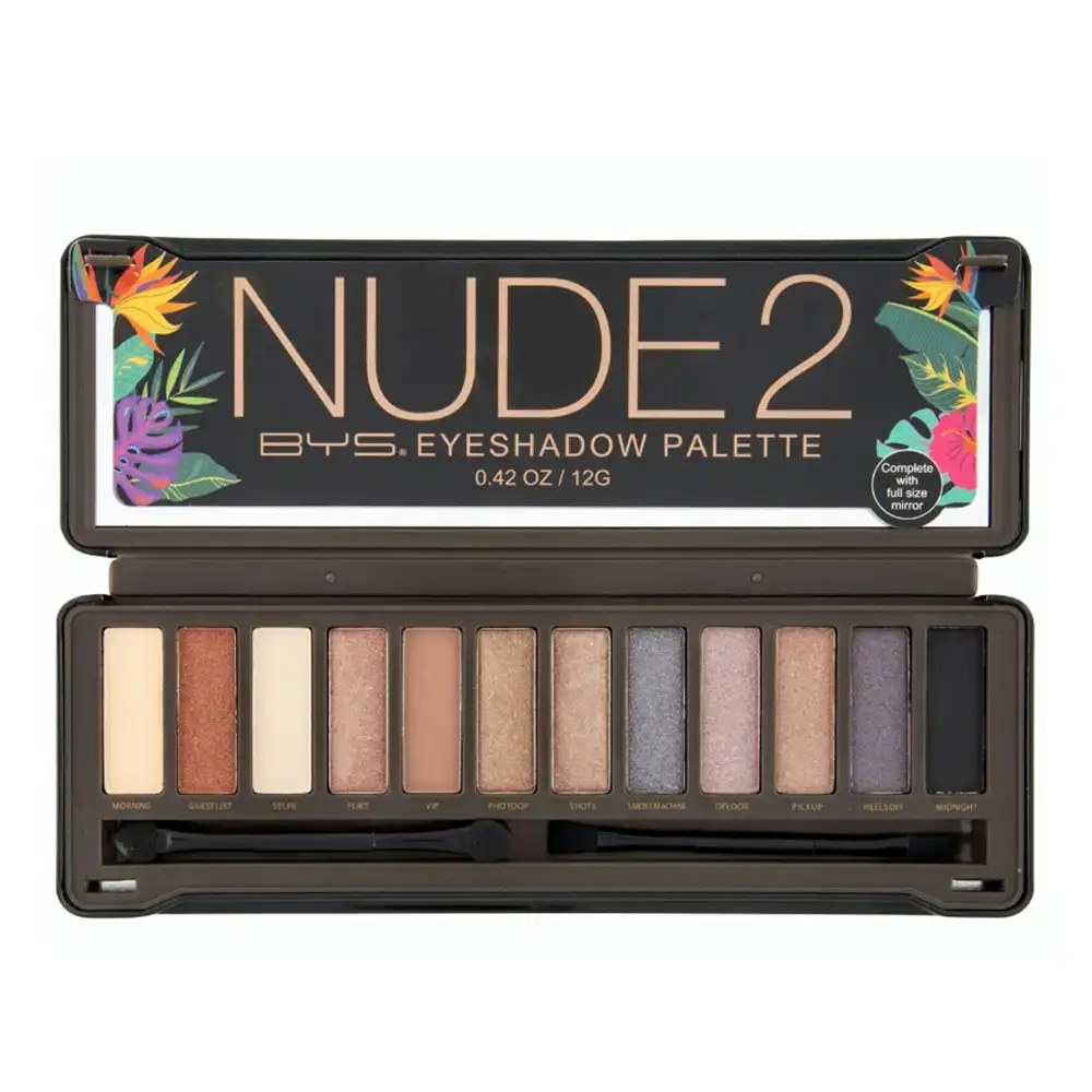 BYS 12g Nude 2 Eyeshadow Palette Metallic/Matte Eye Shadow Makeup Eyes Cosmetic