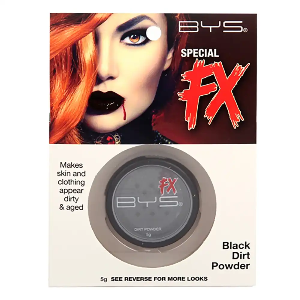 BYS Special FX Dirt Powder Black Costume Makeup/Cosmetics/Beauty Dirty/Aged Look