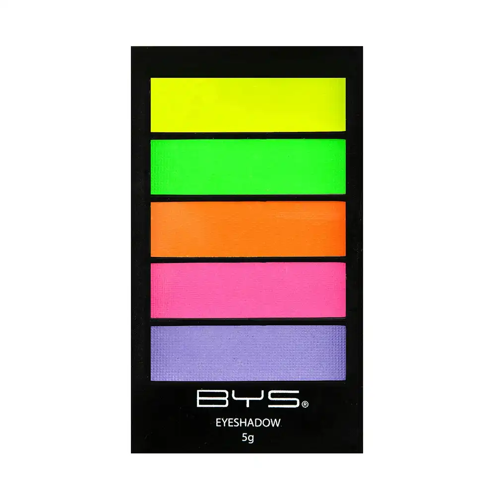 BYS 5g Eyeshadow Palette Cosmetic Beauty Face/Eye Makeup Neons Colour w/5 Shades